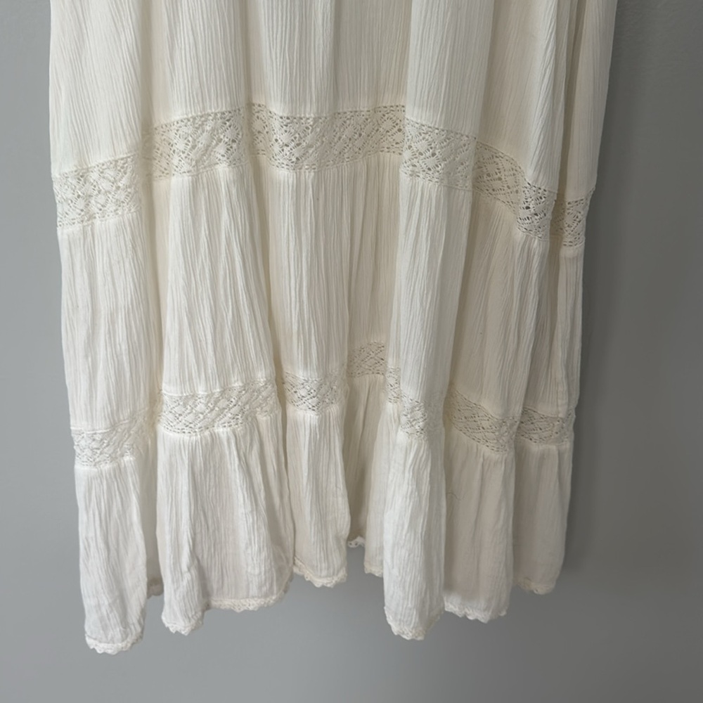 Aerie Women's White Button-Front Dress
Cottage Core Romantic Travel Size M - Picture 8 of 11